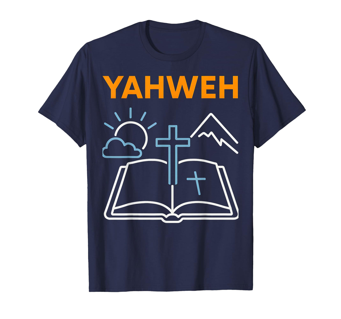Bible Verse Yahweh Vintage Mens Christian Faith T-Shirt
