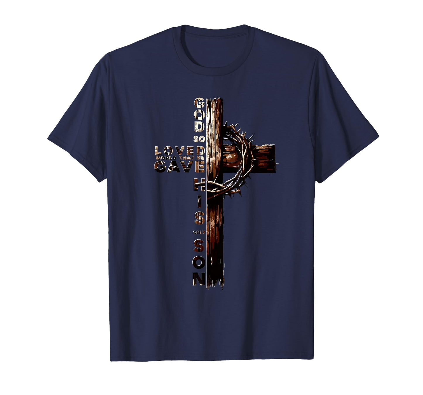 John 3:16 Christian Faith Tee Jesus Christ Bible Study Lover T-Shirt