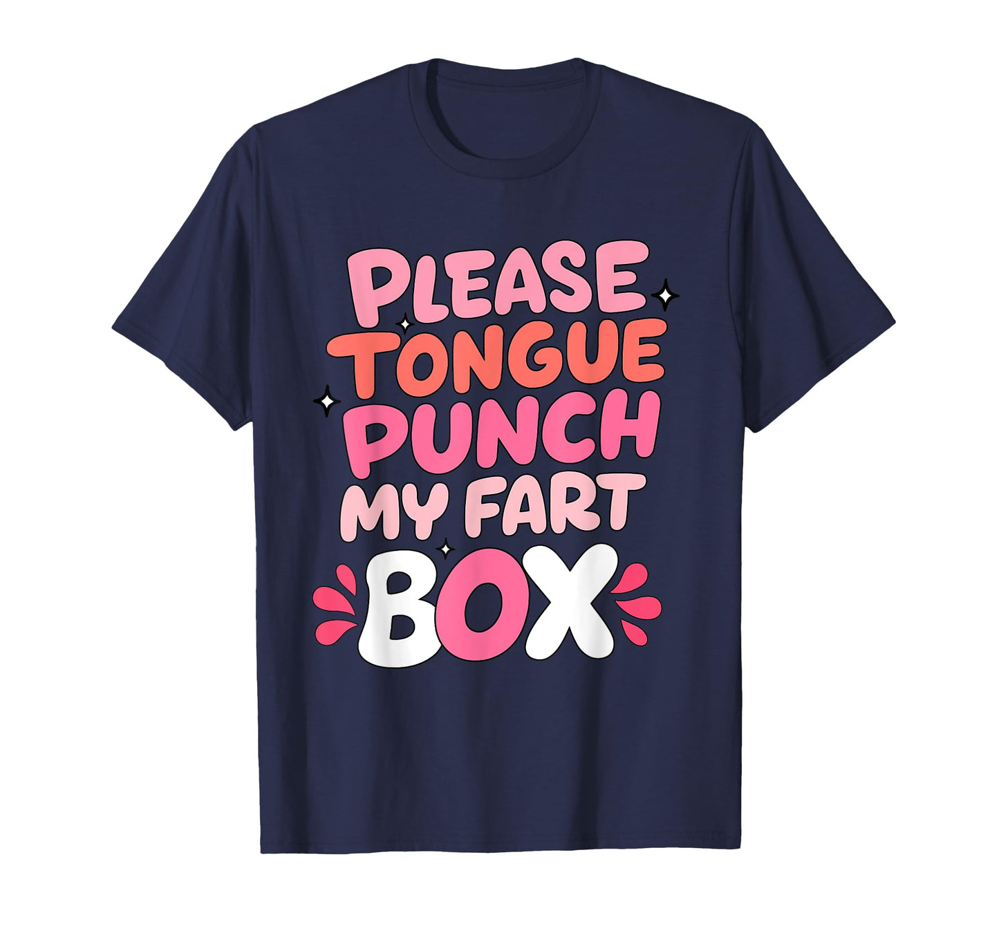 Inappropriate Please Tongue Punch Funny Cringe Men Women T-Shirt