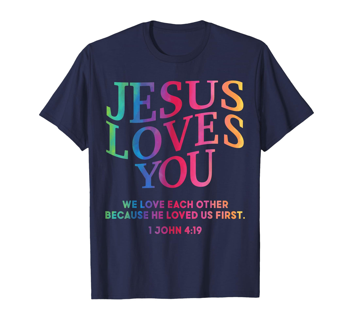 Toddler Jesus Loves You Christian God Son Sister Girl Women T-Shirt