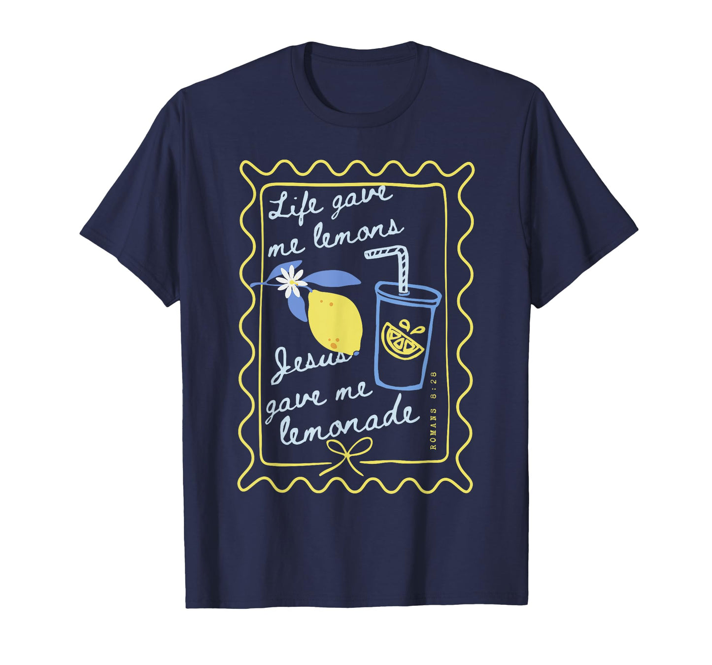Life Gave Me Lemons Jesus Gave Me Lemonade Boho Floral Style T-Shirt