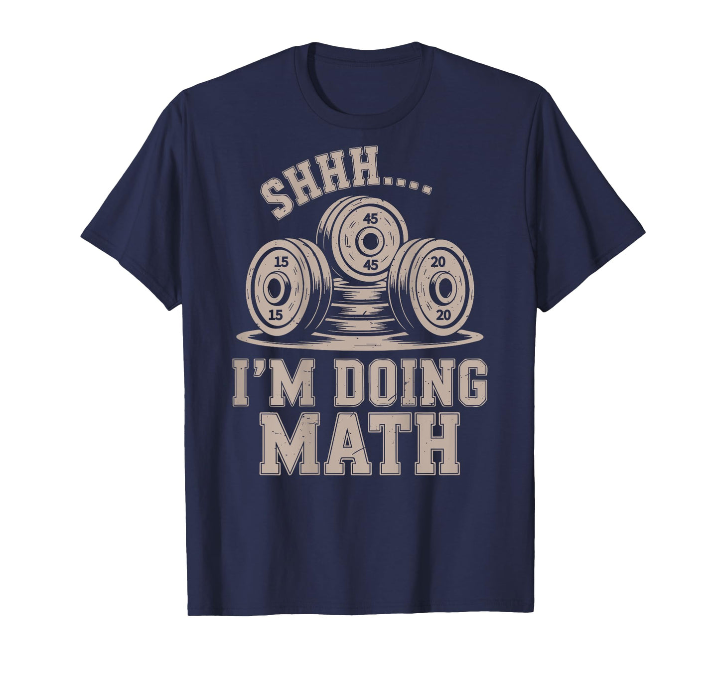 Shhh I'm Doing Math Funny Christian Gym Workout Jesus Women T-Shirt