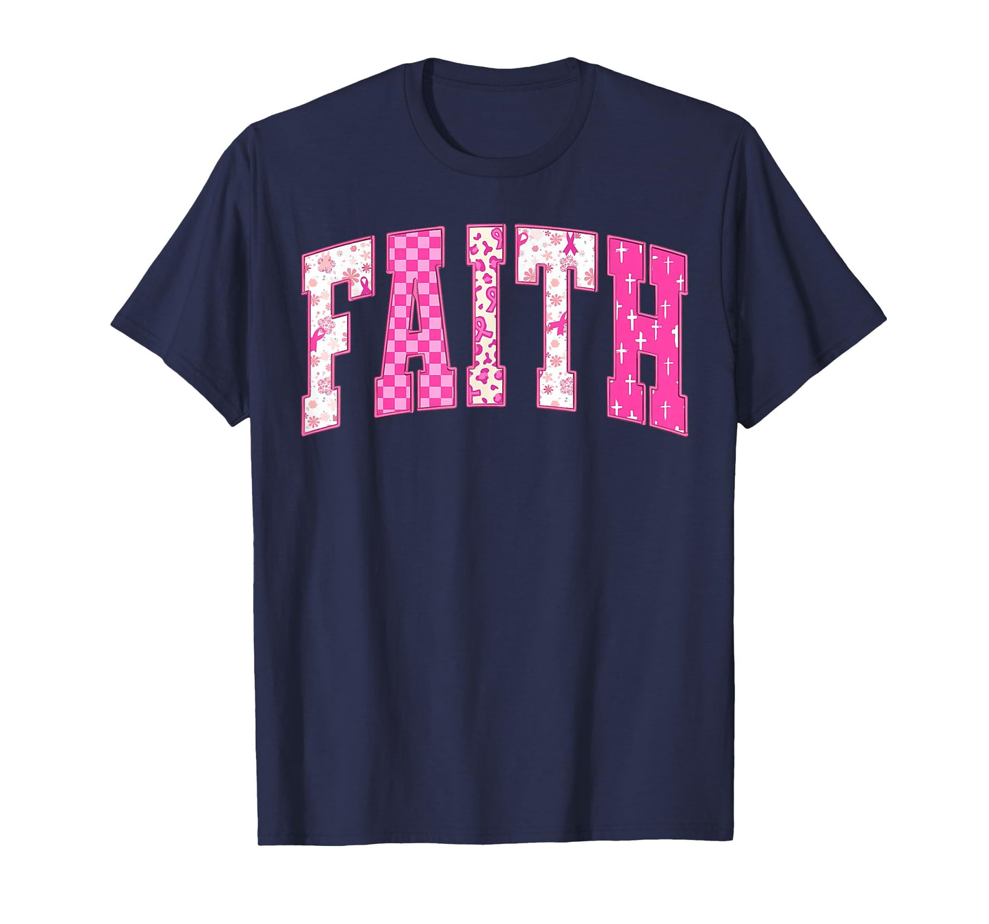 Breast Cancer Christian Fight Hope Faith Love Matching Group T-Shirt
