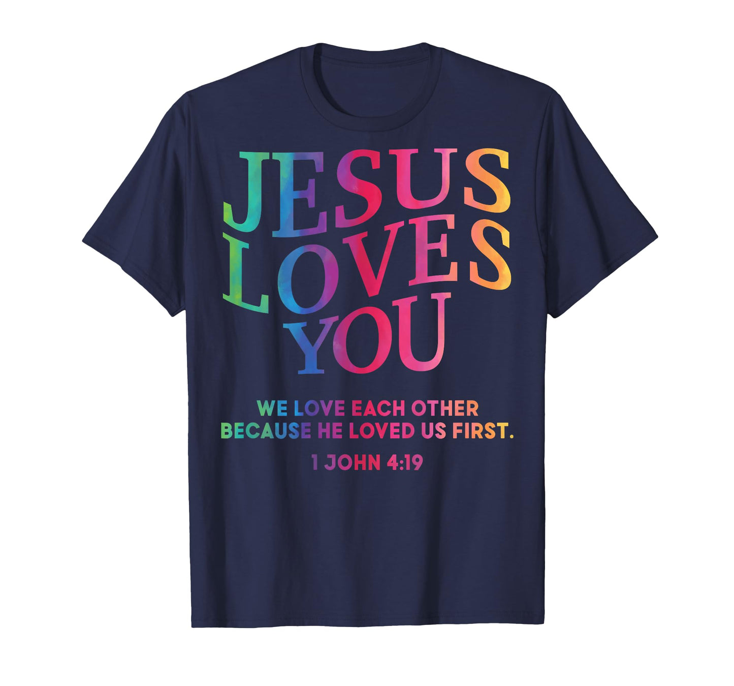 Toddler Jesus Loves You Christian God Son Sister Girl Women T-Shirt