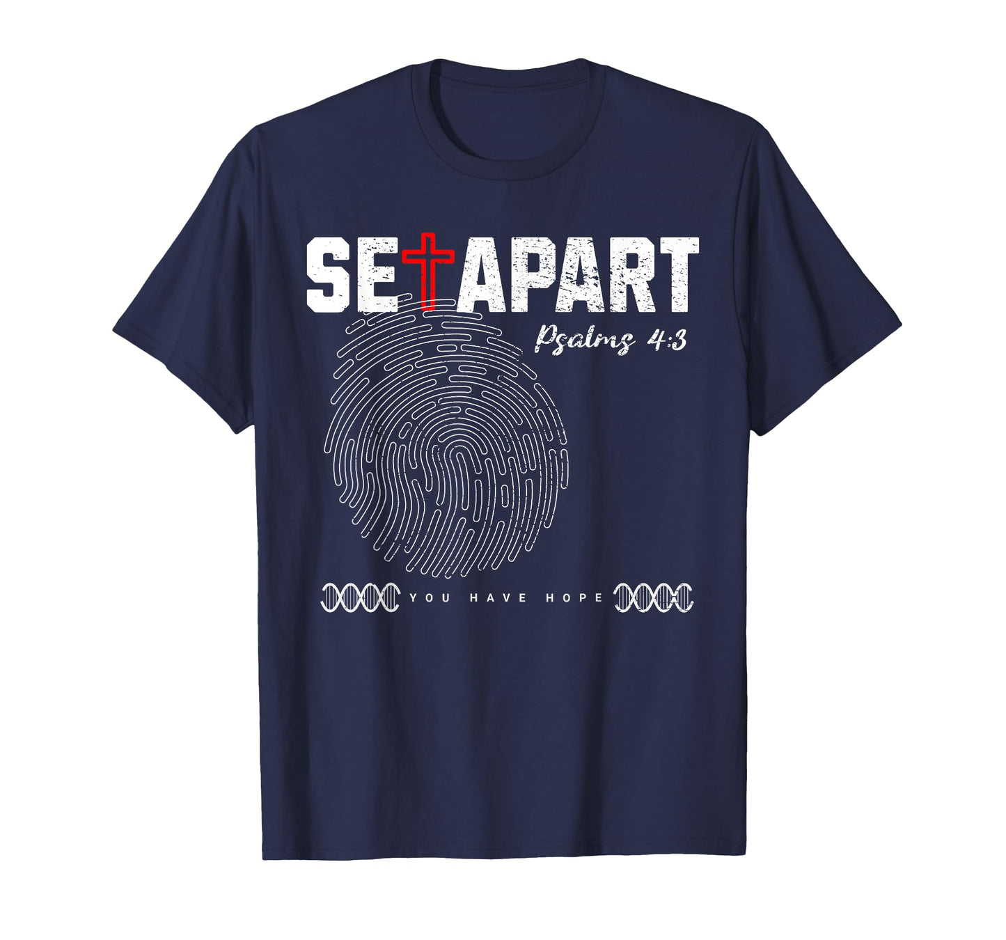 Set Apart Christian Identity Tee For Men Women Psalms Verse T-Shirt
