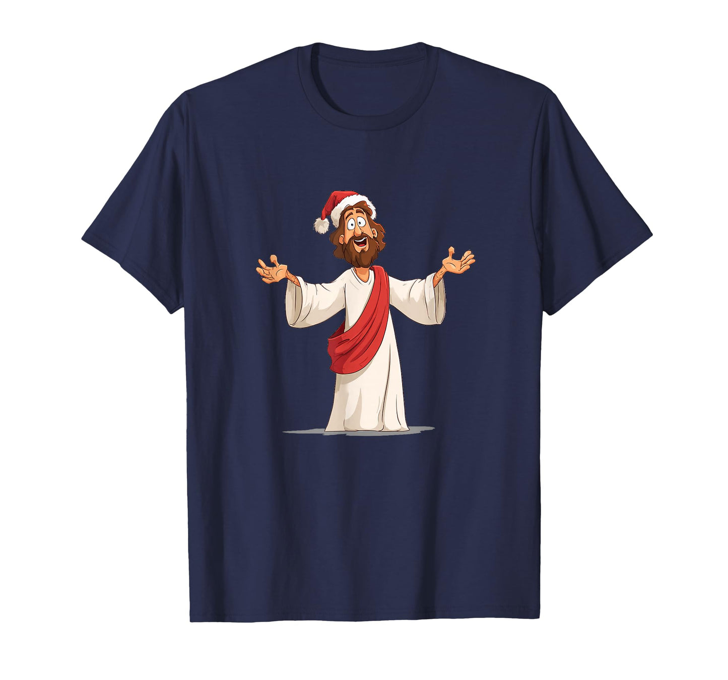 Awesome Jesus Christ with Xmas Hat for Believer T-Shirt