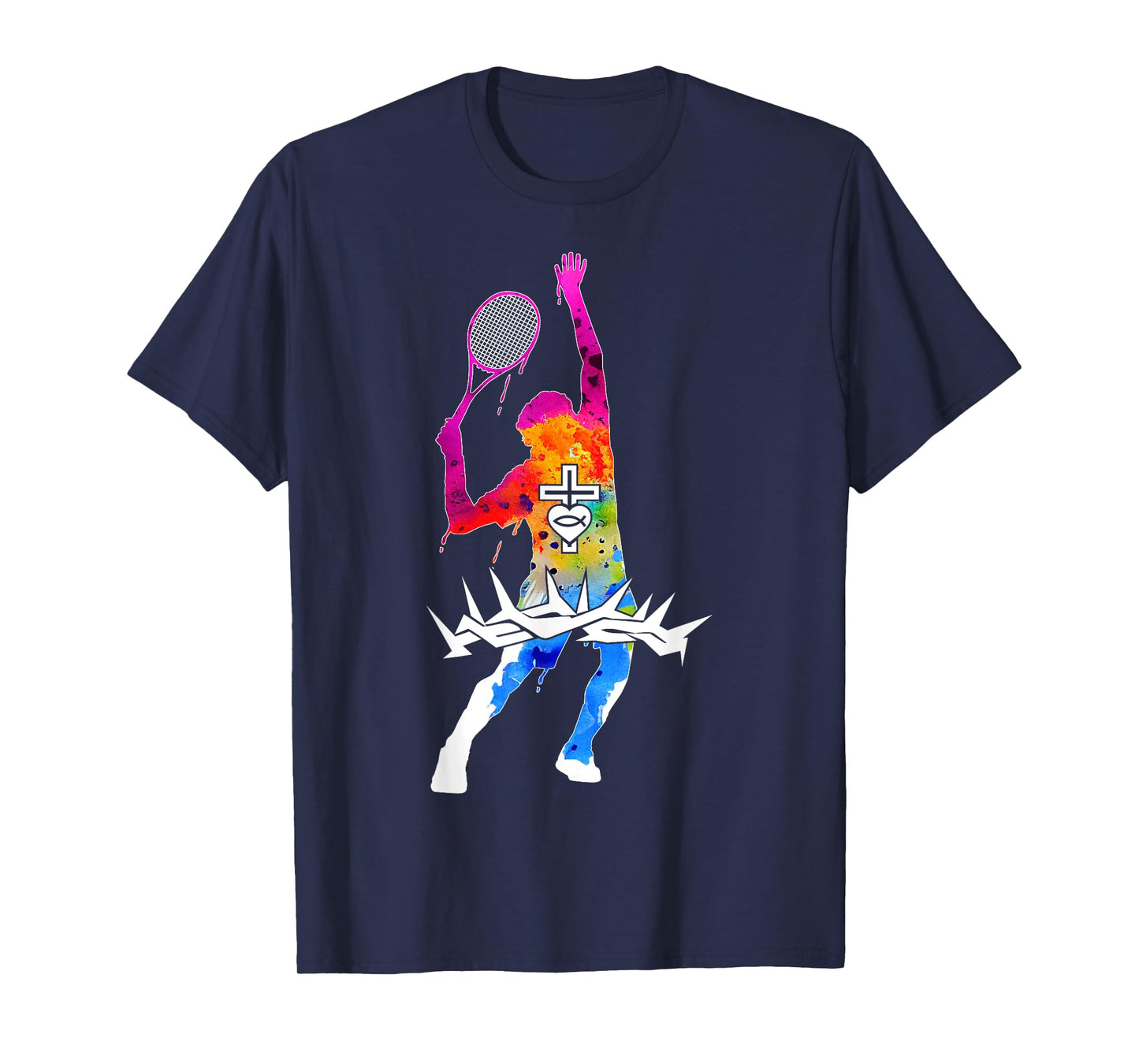 Religious Jesus Tennis Christian GOD Tennis T-Shirt