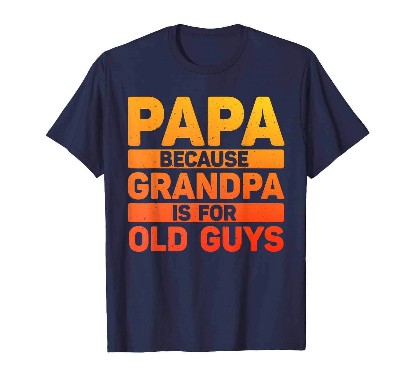 Papa Art For Grandpa Men From Grandkids Father's Day Papa T-Shirt