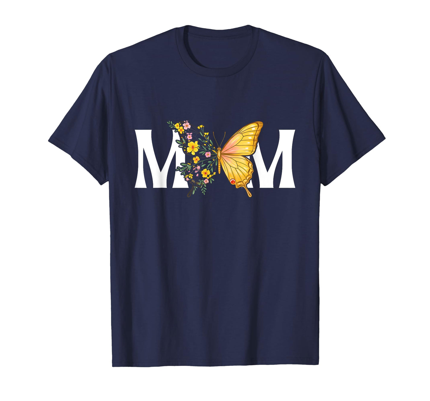 Mother's Day Butterfly MOM Cute Flower T-Shirt