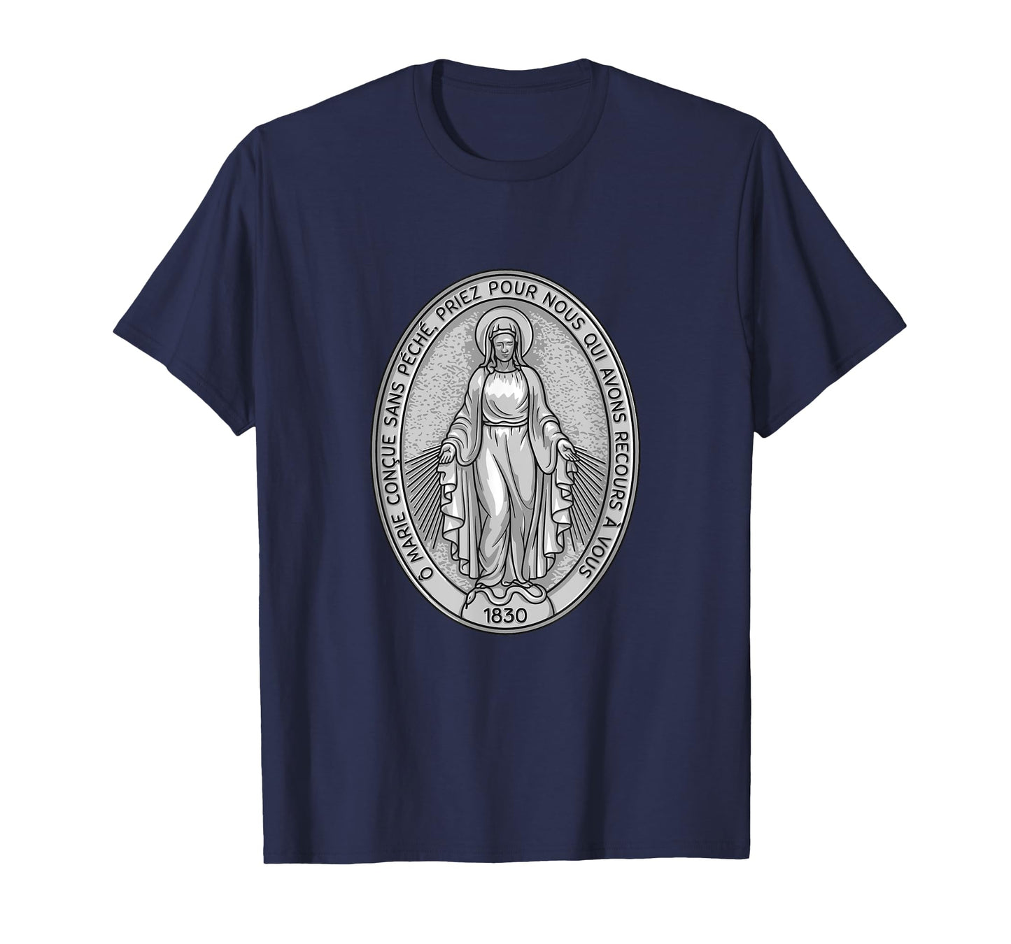 Miraculous Medal Marian Our Lady Catholic T-Shirt