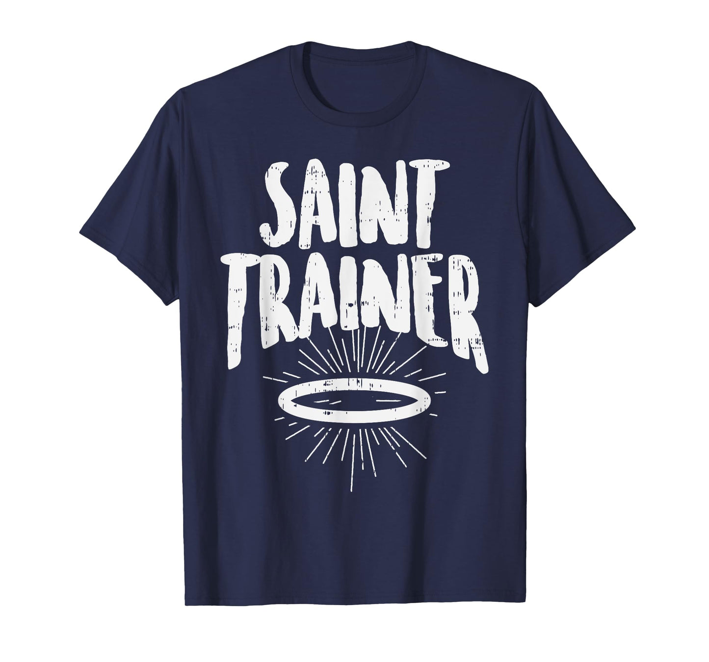 Saint Trainer Halo Workout Funny God Jesus Christian Gift T-Shirt
