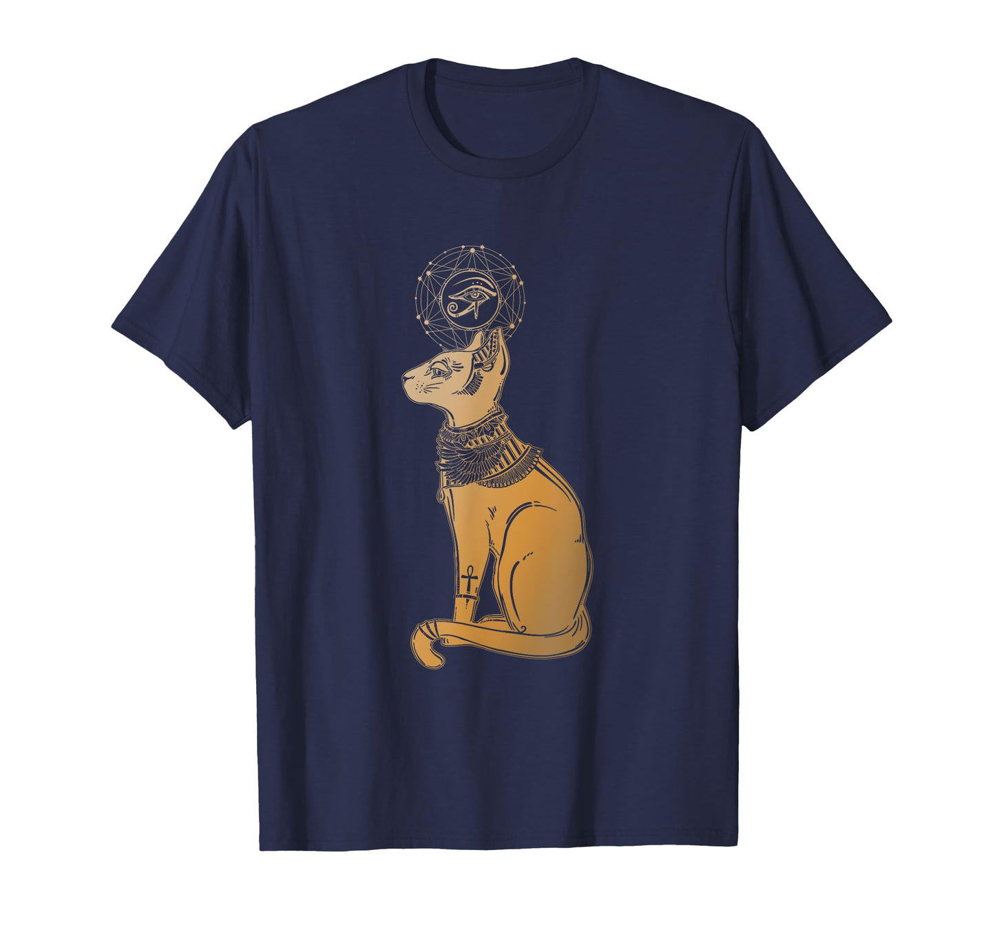 Bastet Ancient Egypt Cat God Hieroglyphic Egyptian History T-Shirt