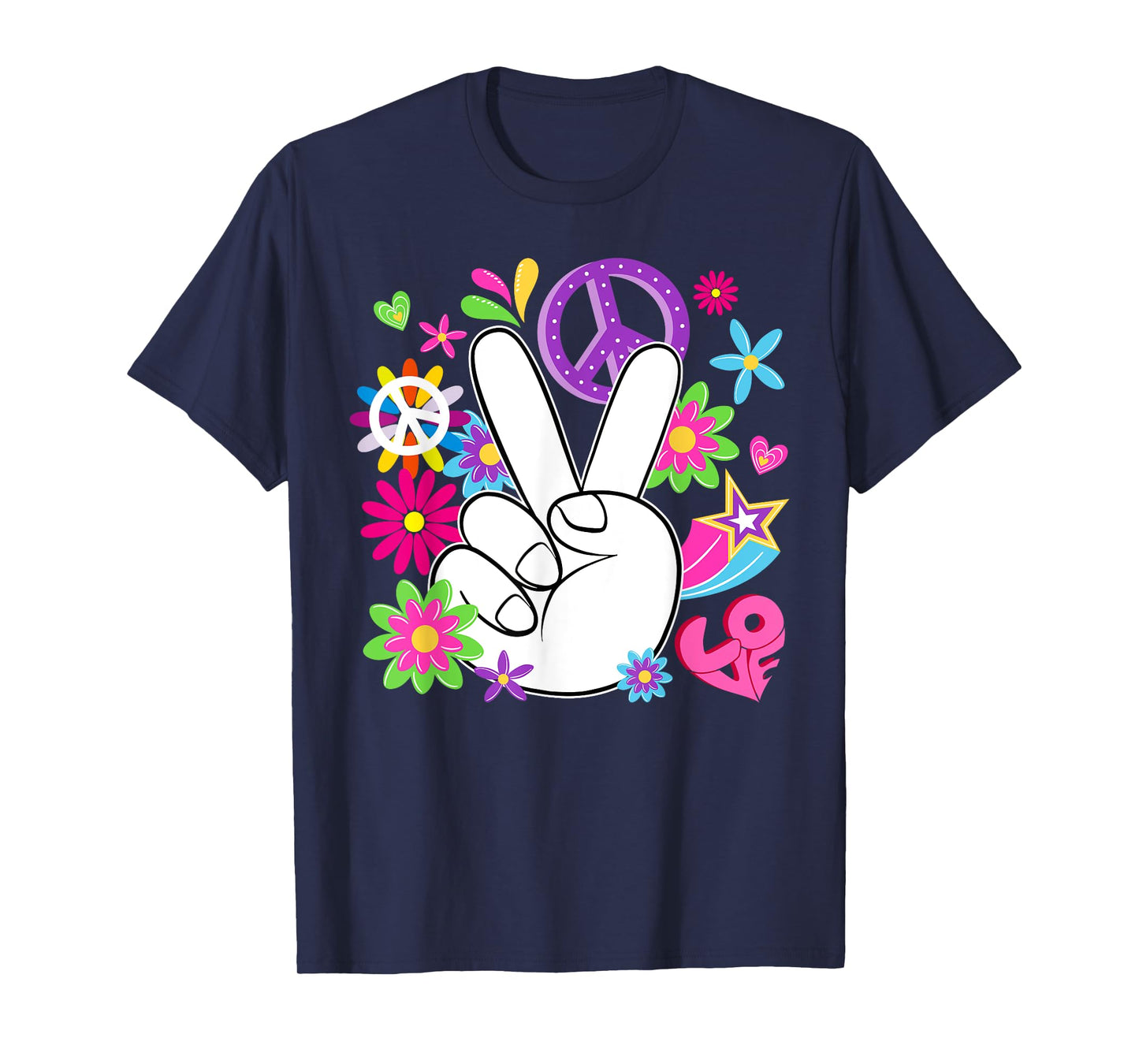 Groovy World Peace Day Peace Love International Day of Peace T-Shirt