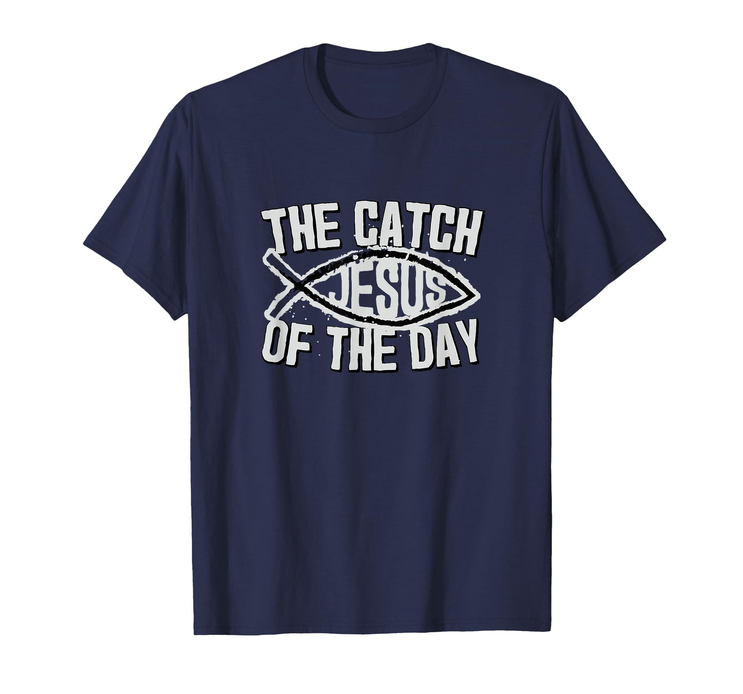 Jesus Catch of Day Ichthys Graphic T-Shirt