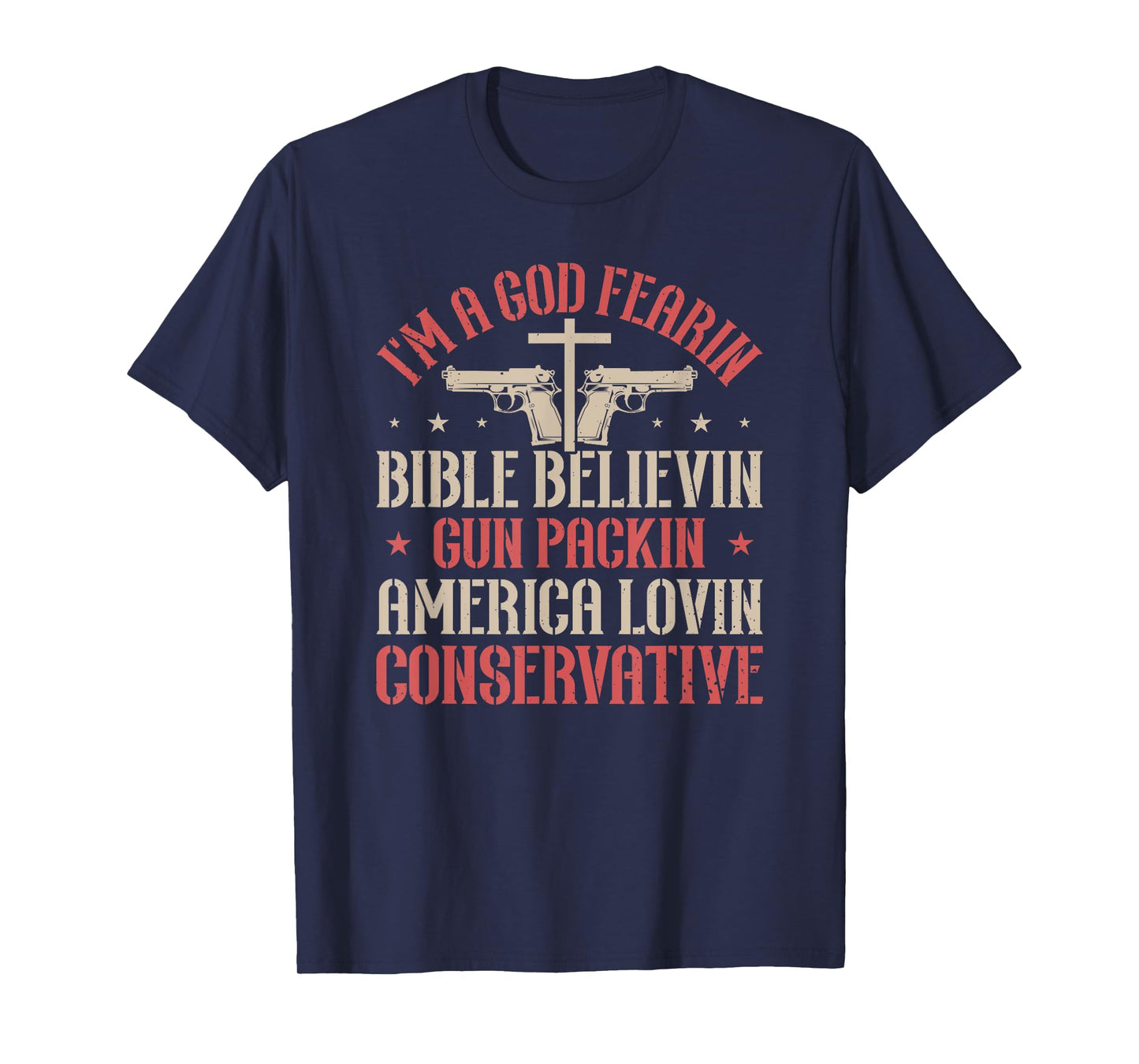 God Fearing, 2A, Christian, America, Gun Rights T-Shirt
