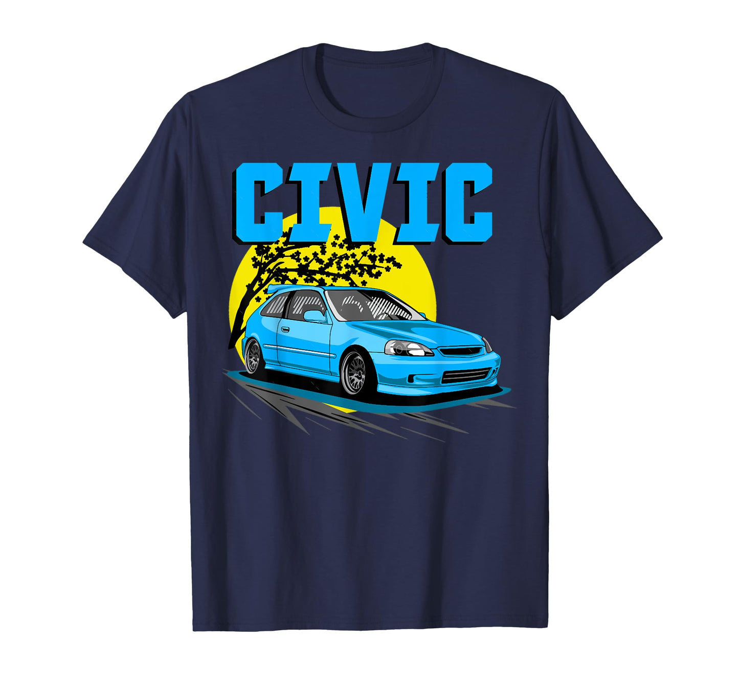 1997 CIVIC eg ek type r Hatchback car T-Shirt, Small, Black