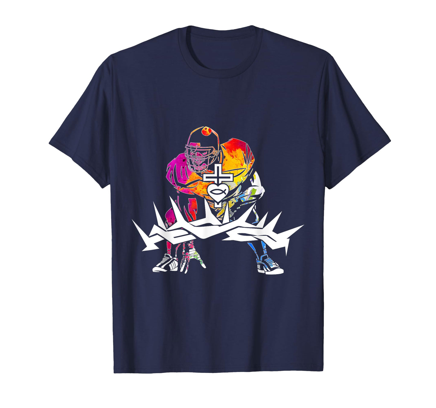 Religious Jesus Football Christian GOD Football T-Shirt