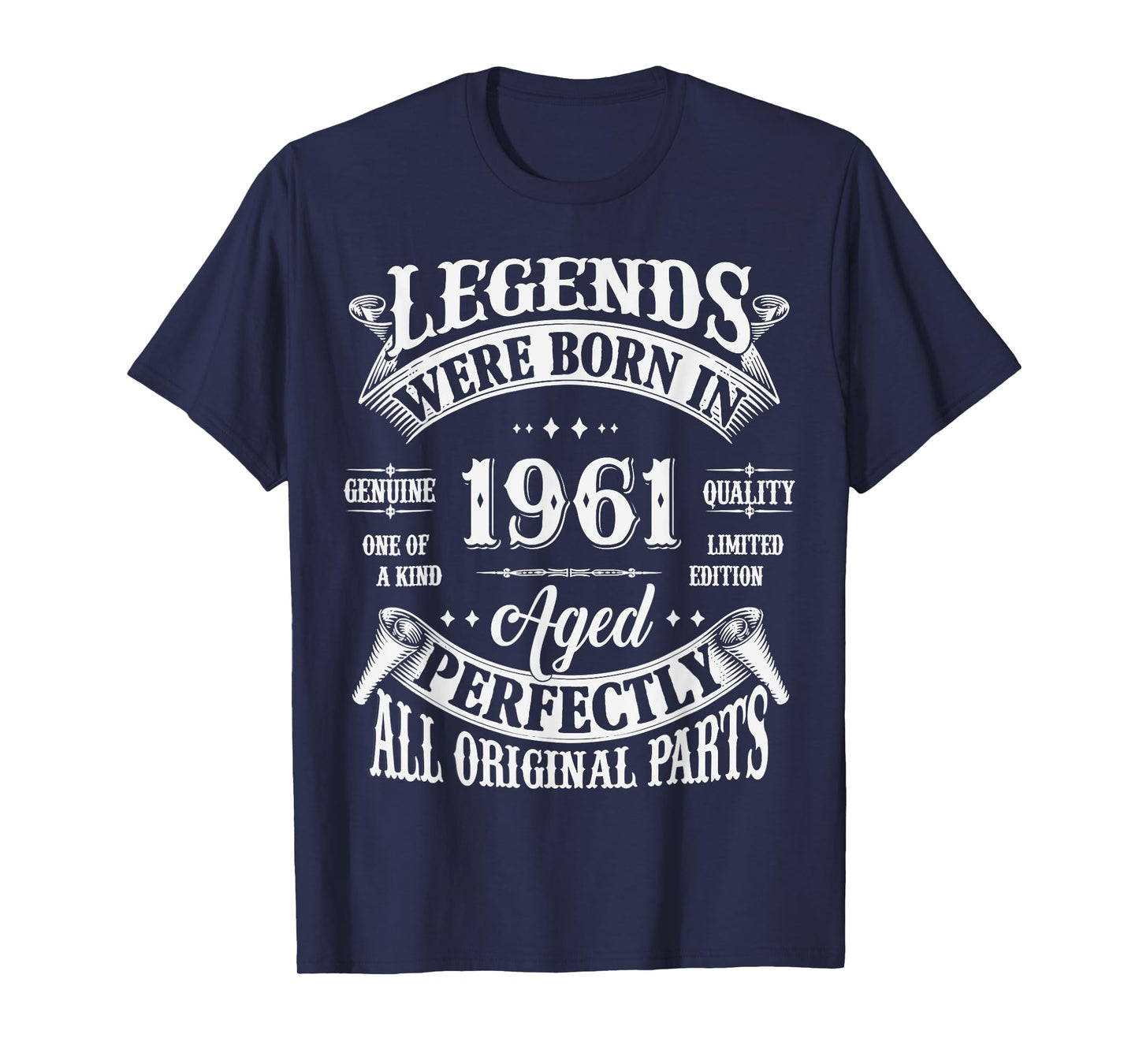 64th Birthday Tee 64 Years Old Vintage Legends Born In 1961 T-Shirt