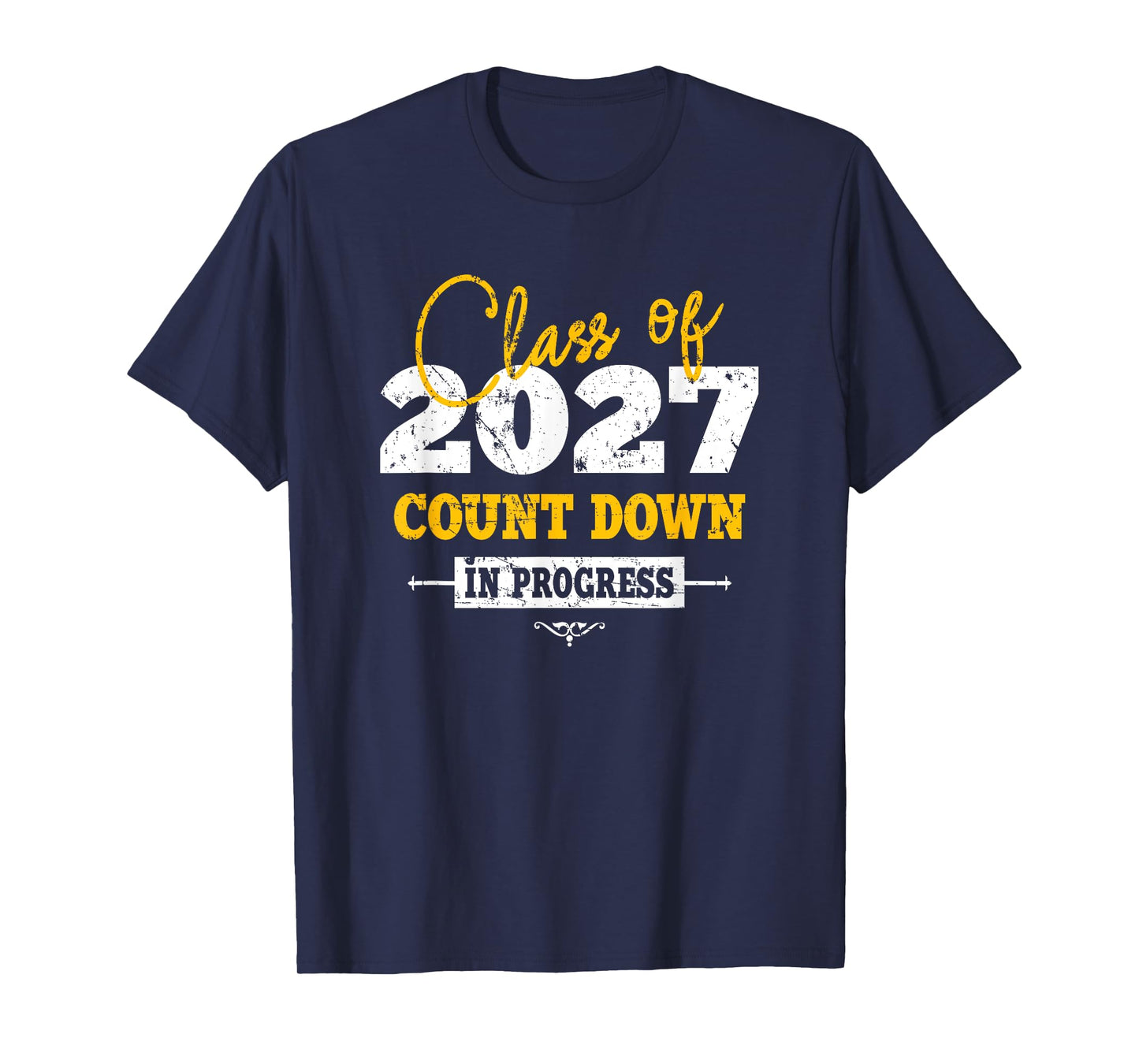 Class Of 2027 Count Down Funny Grad First Day Sophomore T-Shirt