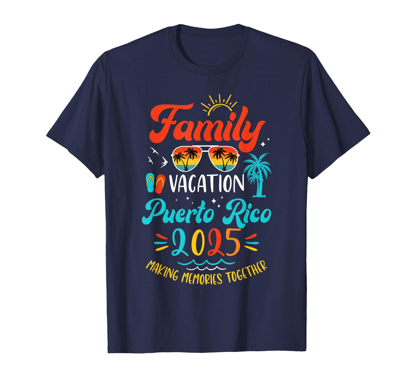 Family Vacation 2025 Puerto Rico Matching Summer Vacation T-Shirt