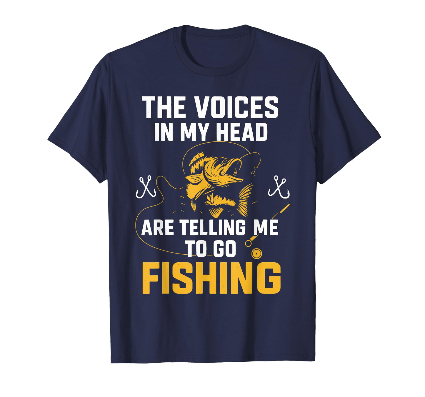 Funny Fishing Shirt – Fisherman Voices In My Head T-Shirt