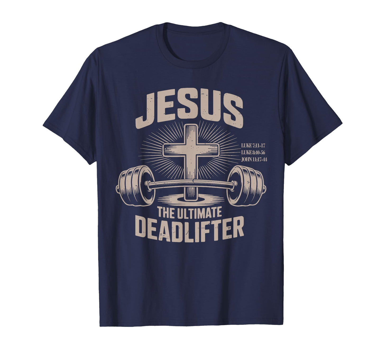 Jesus The Ultimate Deadlifter Muscle Kid Funny Christian Gym T-Shirt