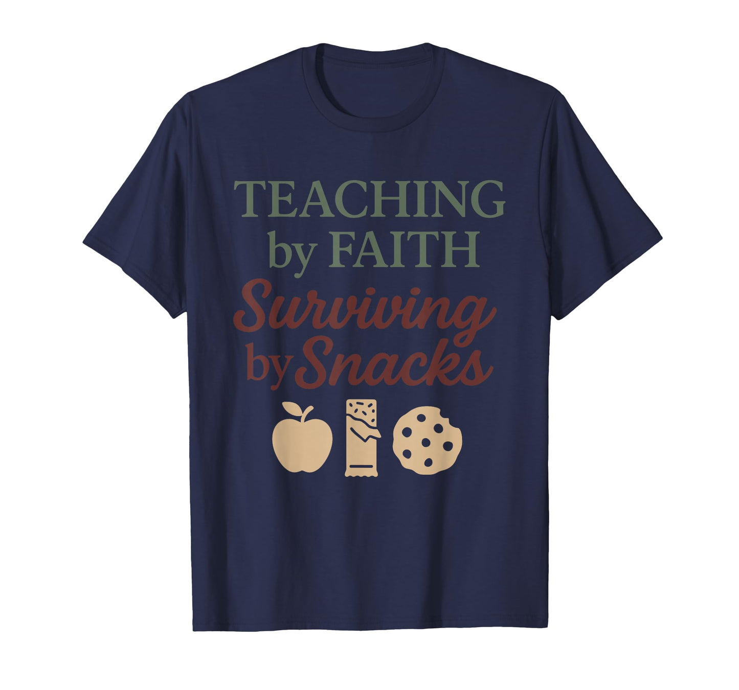 Christian Homeschool Mom Exhausted Chaos Faith Humor T-Shirt