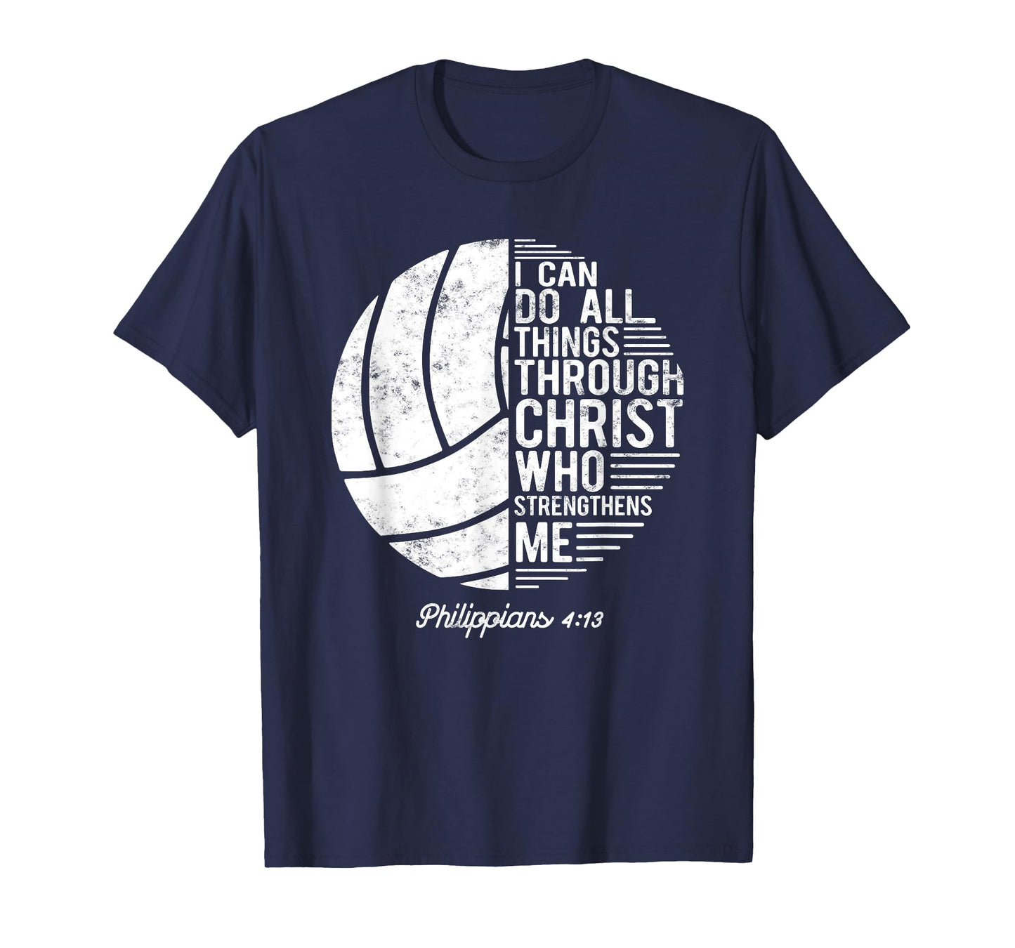 Christian Volleyball I Can Do All Things Philippians 4 13 T-Shirt
