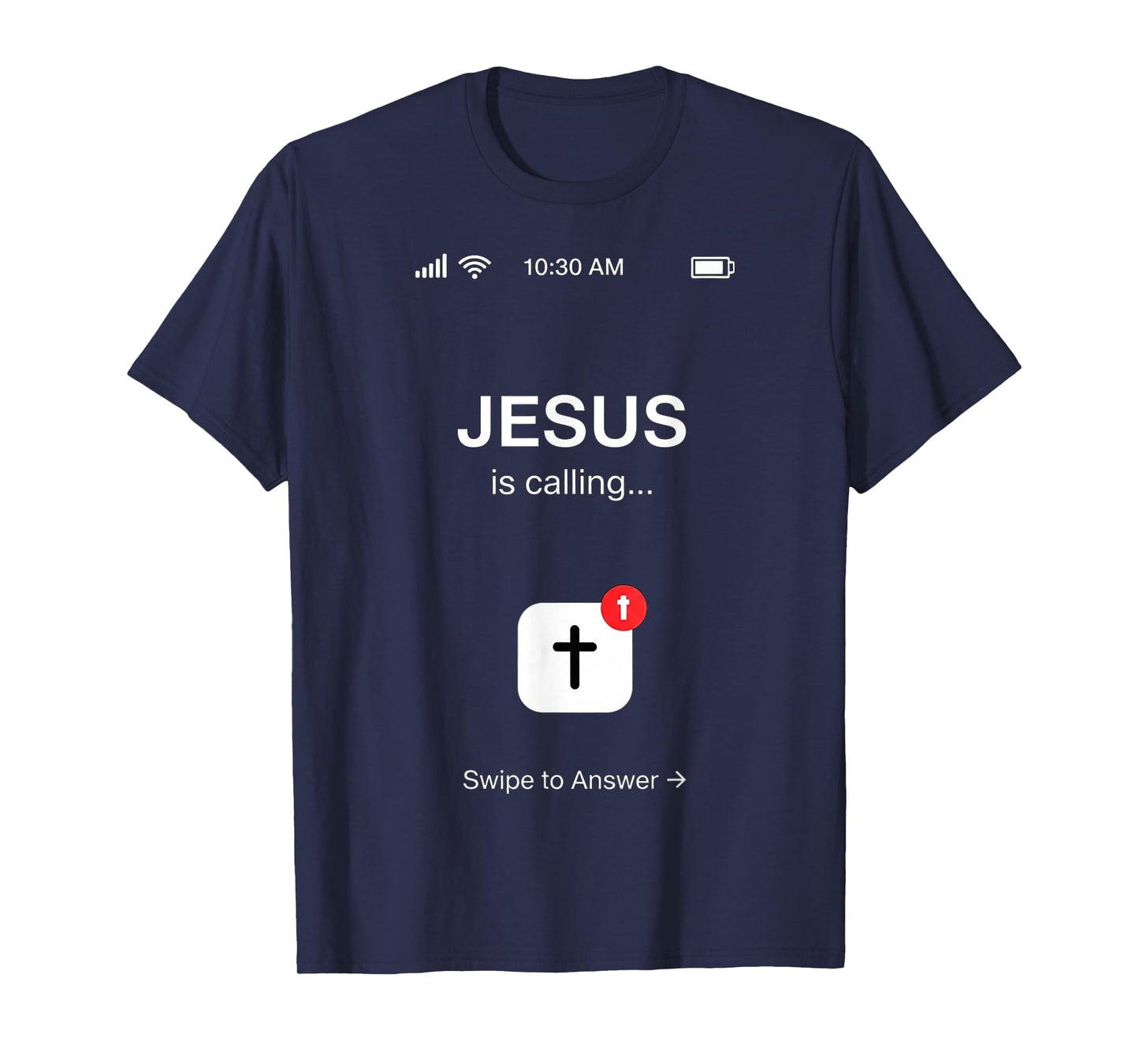 Funny Jesus is Calling Christian Religious Humor Graphic T-Shirt