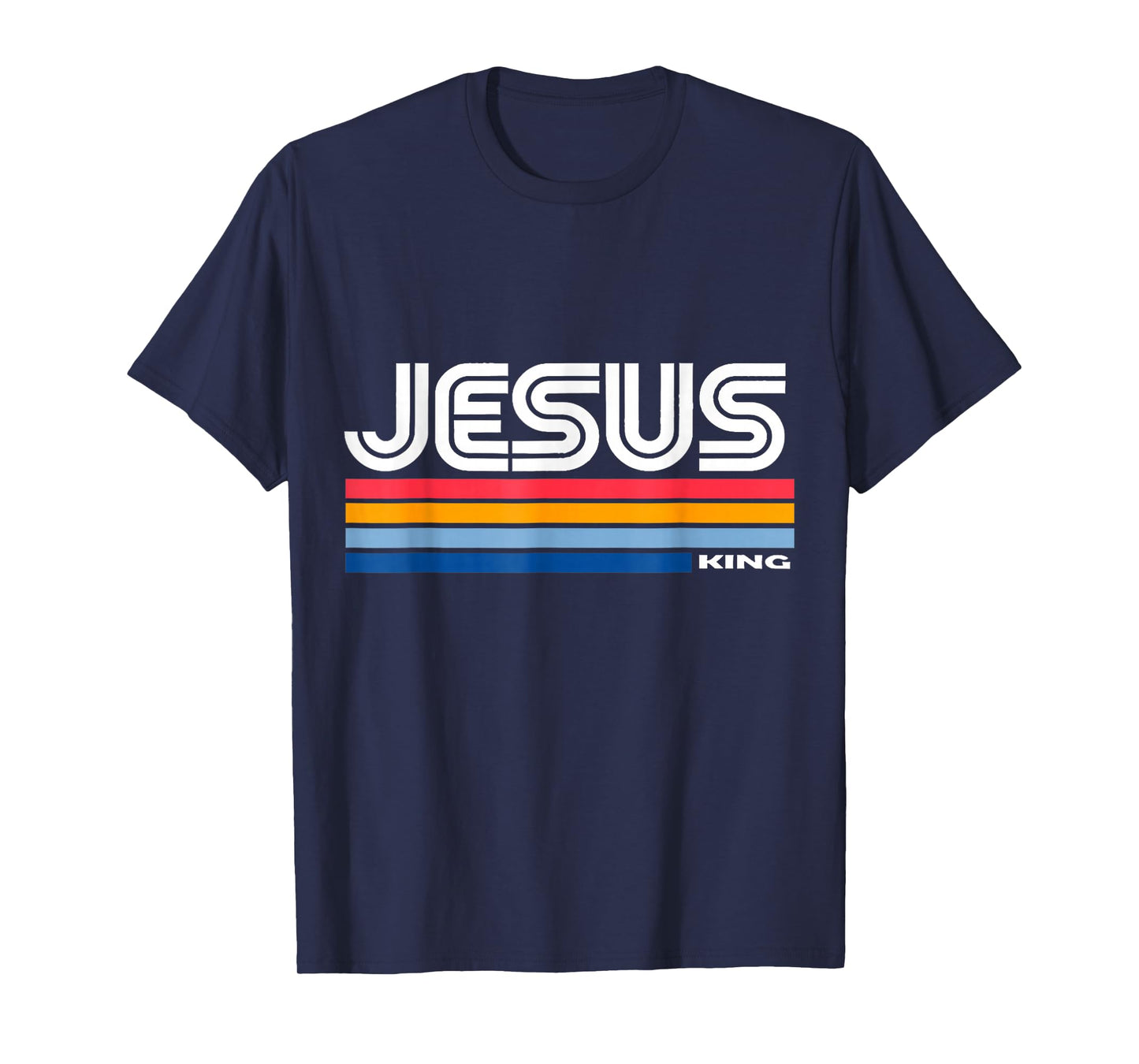 Jesus King Retro Vintage Design T-Shirt