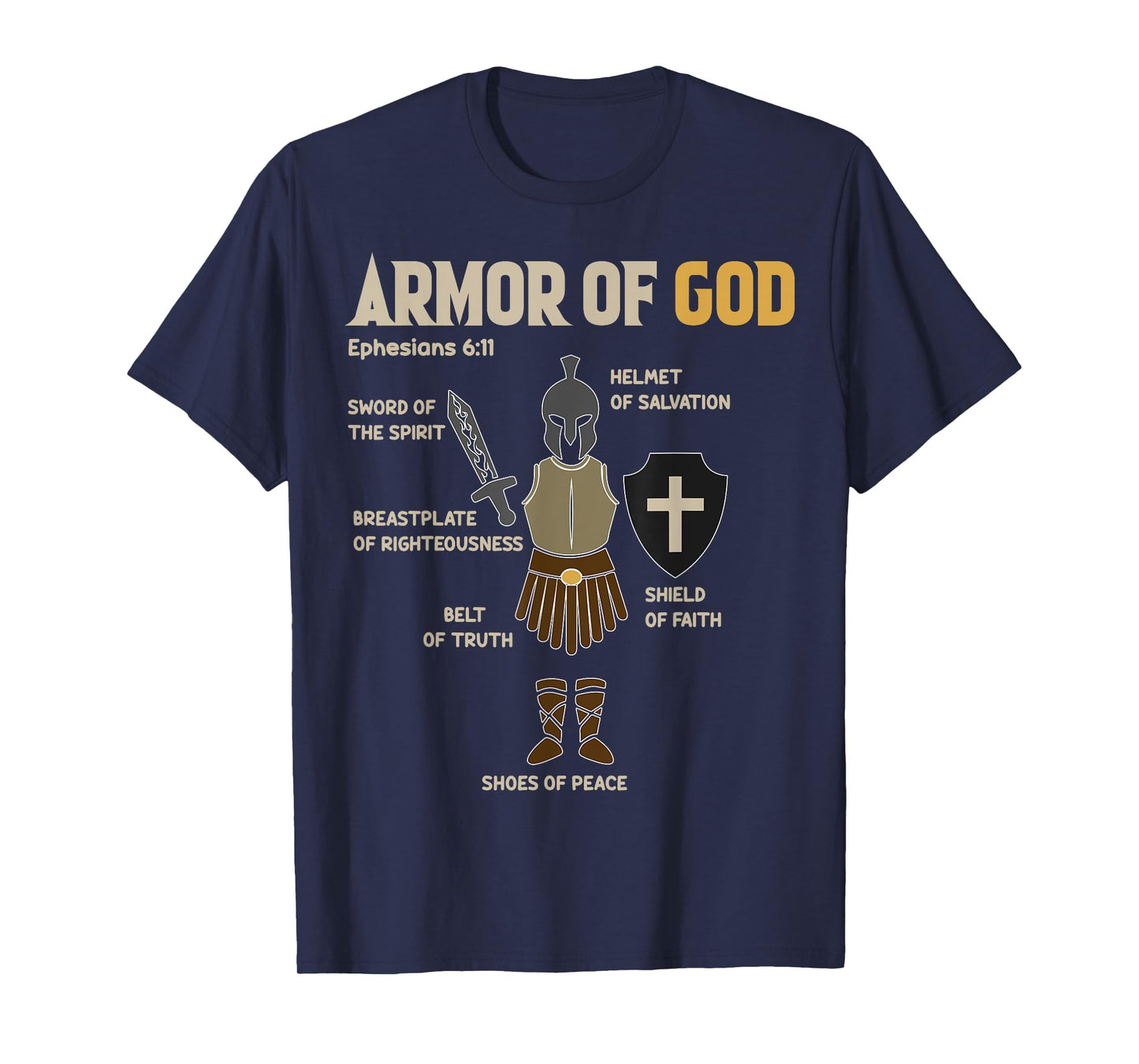 Toddler Boy Armor Of God Brother Son Men Kid Christian Jesus T-Shirt