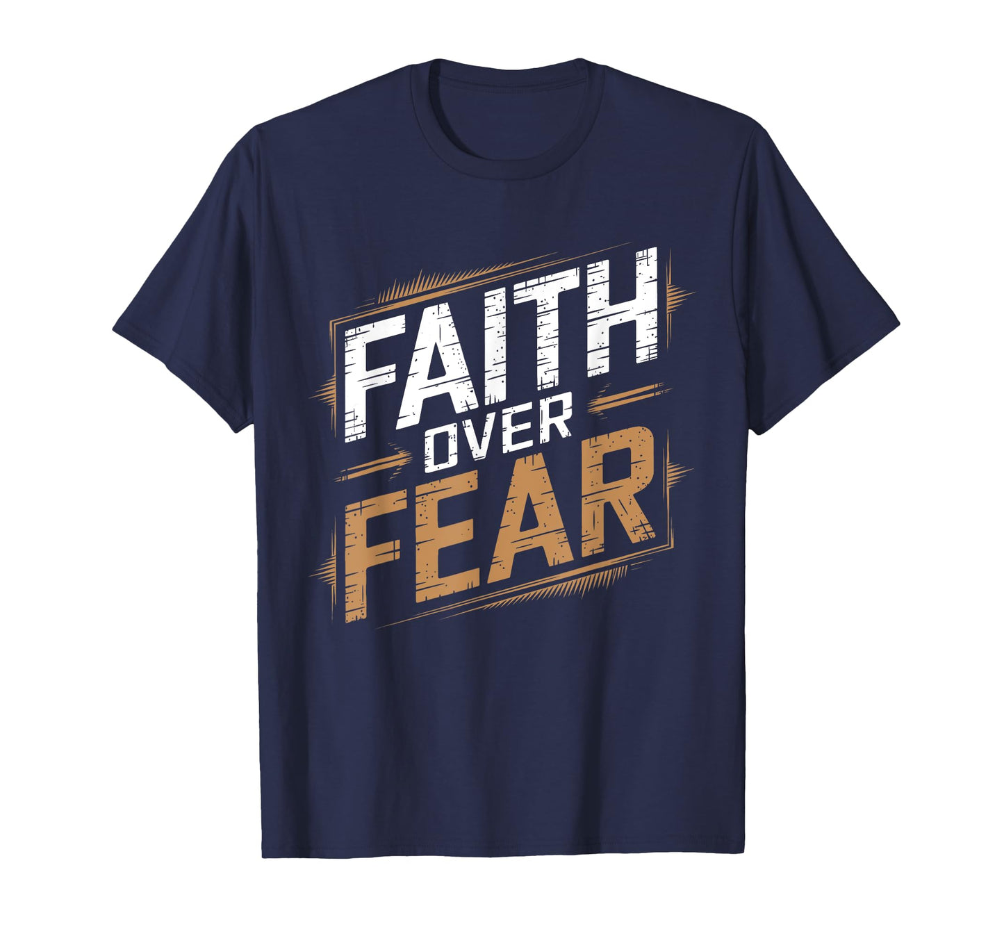Faith Over Fear Cool Christian Inspirational Graffiti T-Shirt