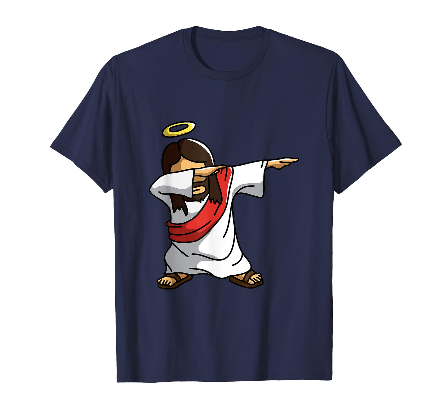 Dabbing Jesus T-Shirt Funny Dancing Christian Christmas Gift T-Shirt