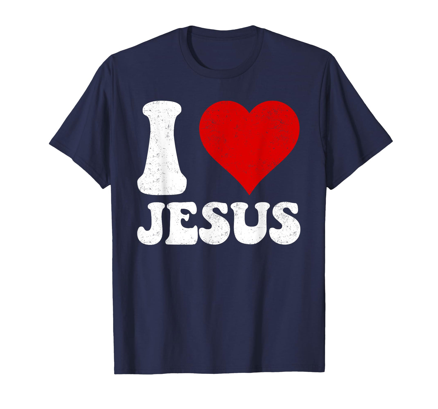 Jesus I Love Jesus Christian Cross God Faith Bible Religious T-Shirt