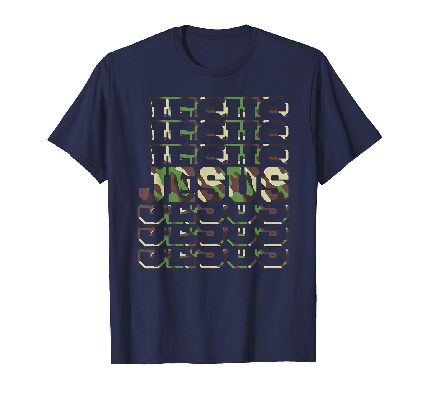 Jesus Camo Design, Camo Scripture Jesus Faith T-Shirt