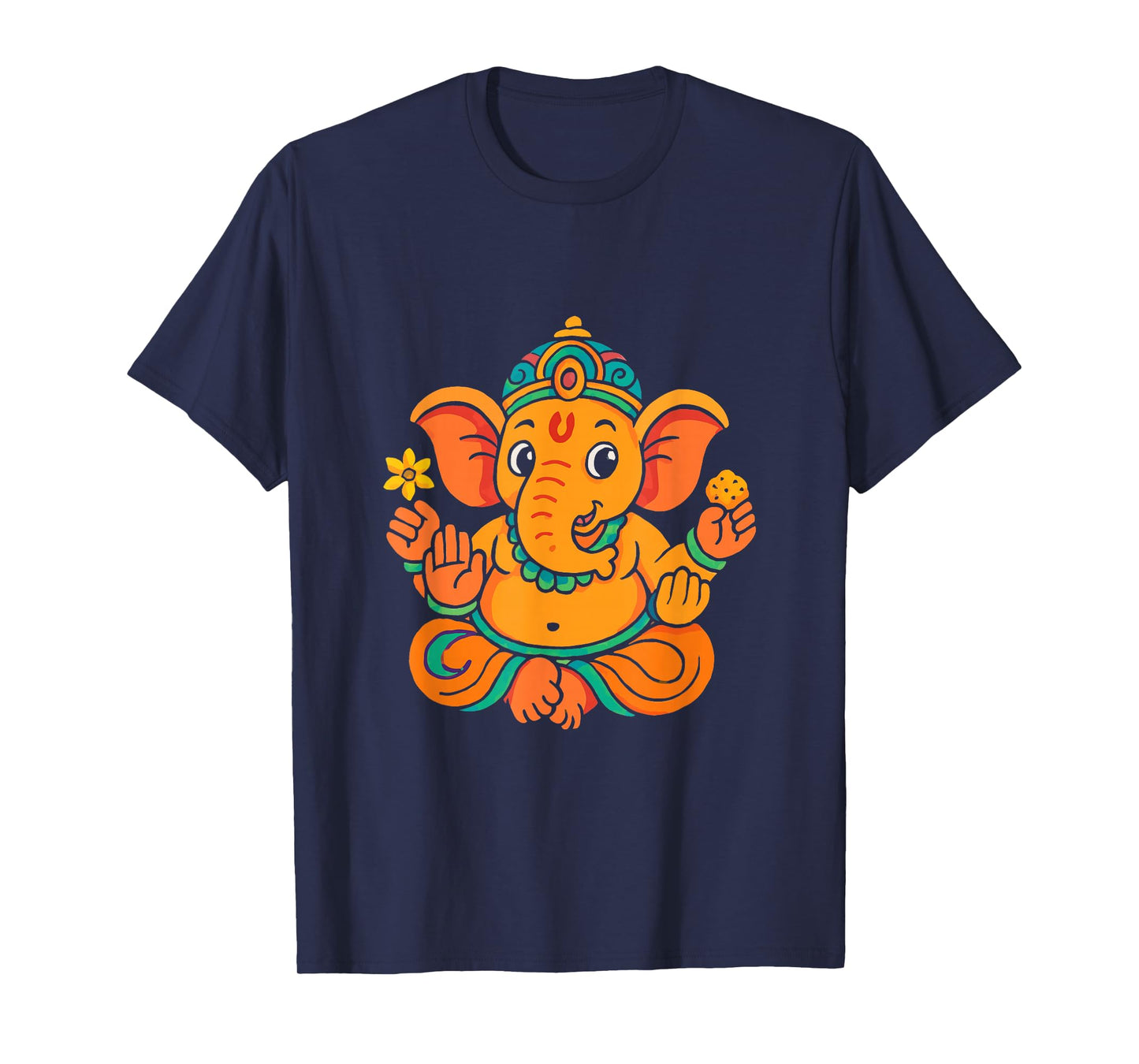 Ganesh Symbol Yoga Hindu Elephant God Ganesha Puja T-Shirt