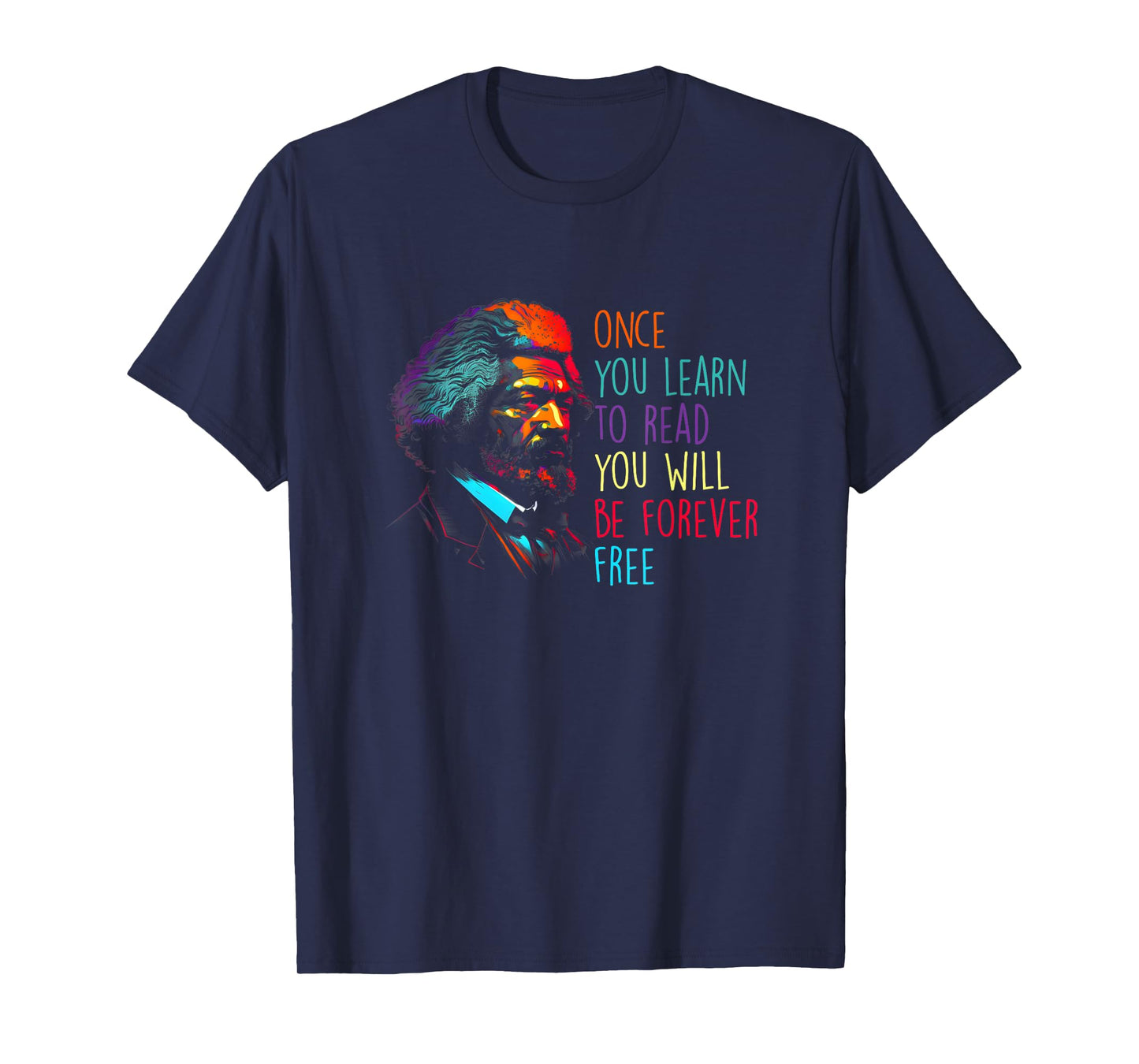 Frederick Douglass Black Leader Quote Black 4th of July T-Shirt