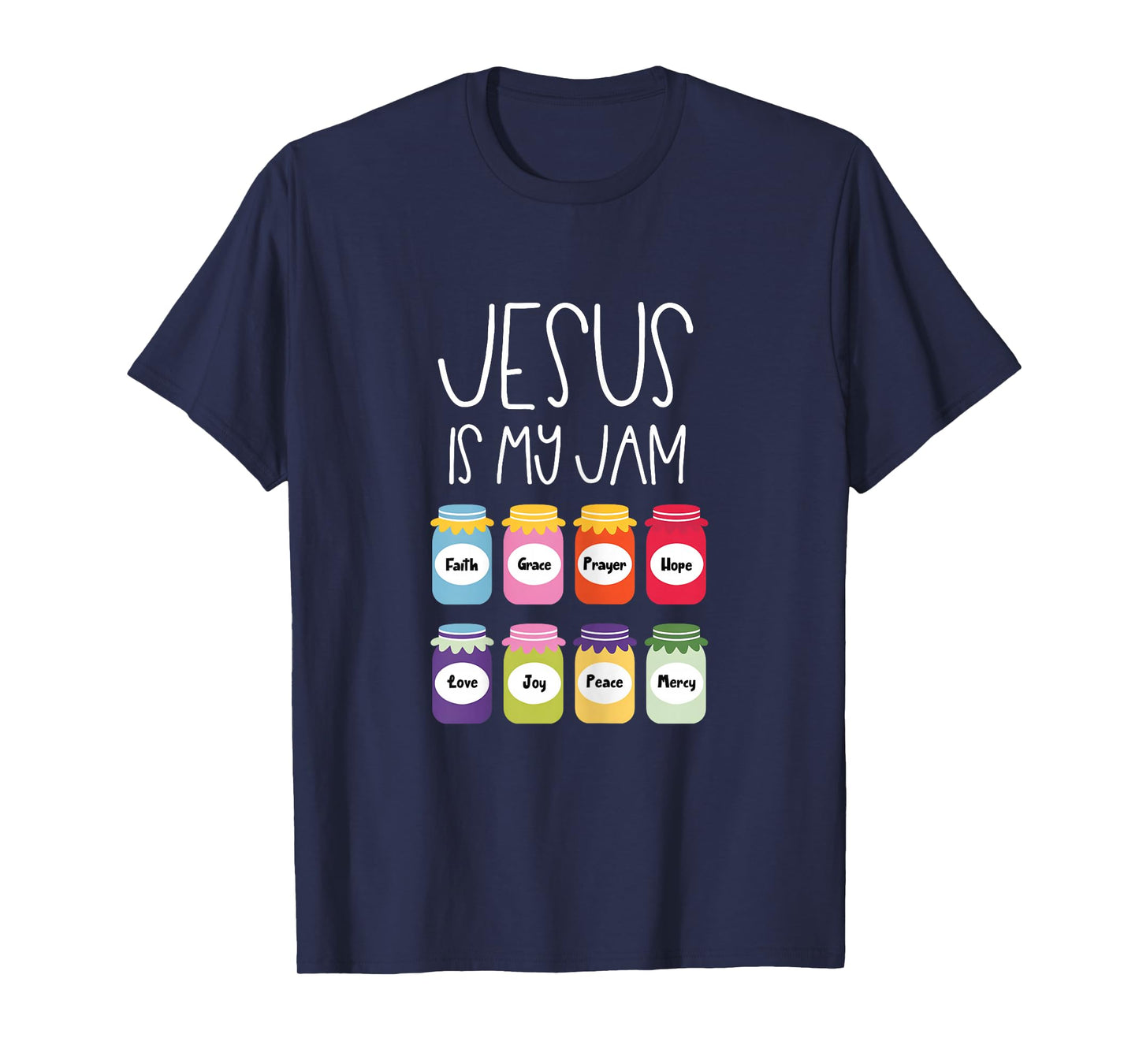 Jesus is My Jam Christian Women’s Shirt - Faith Cross Bible T-Shirt