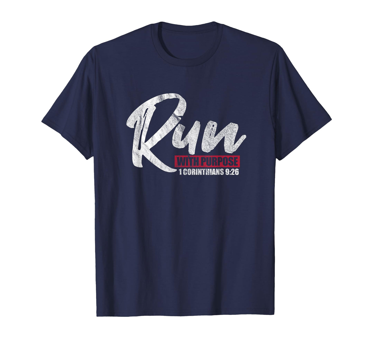 1 Corinthians 9:26 Christian Faith Running Runner T-Shirt