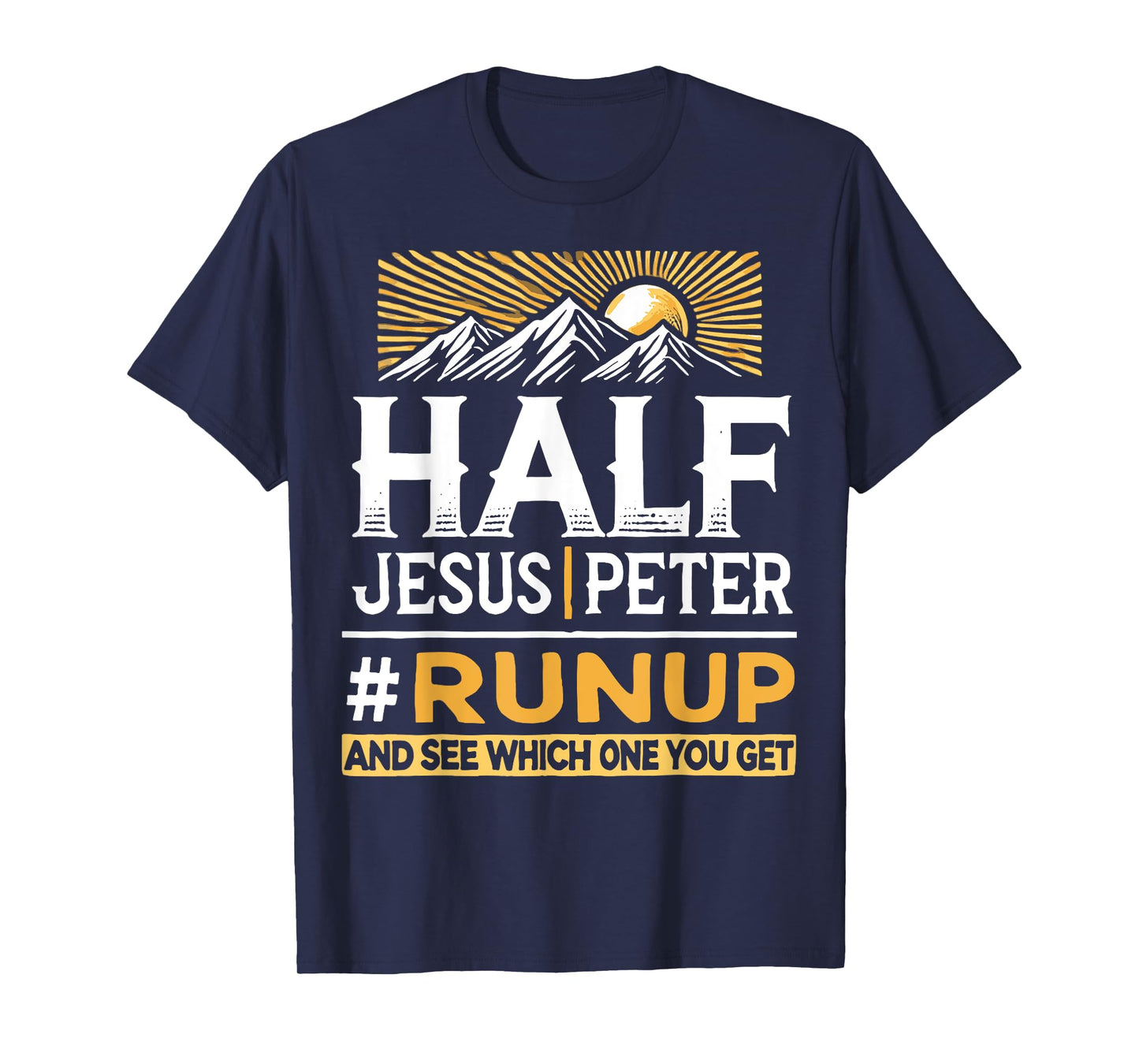 Mixed Half Jesus and Half Peter Christians T-Shirt