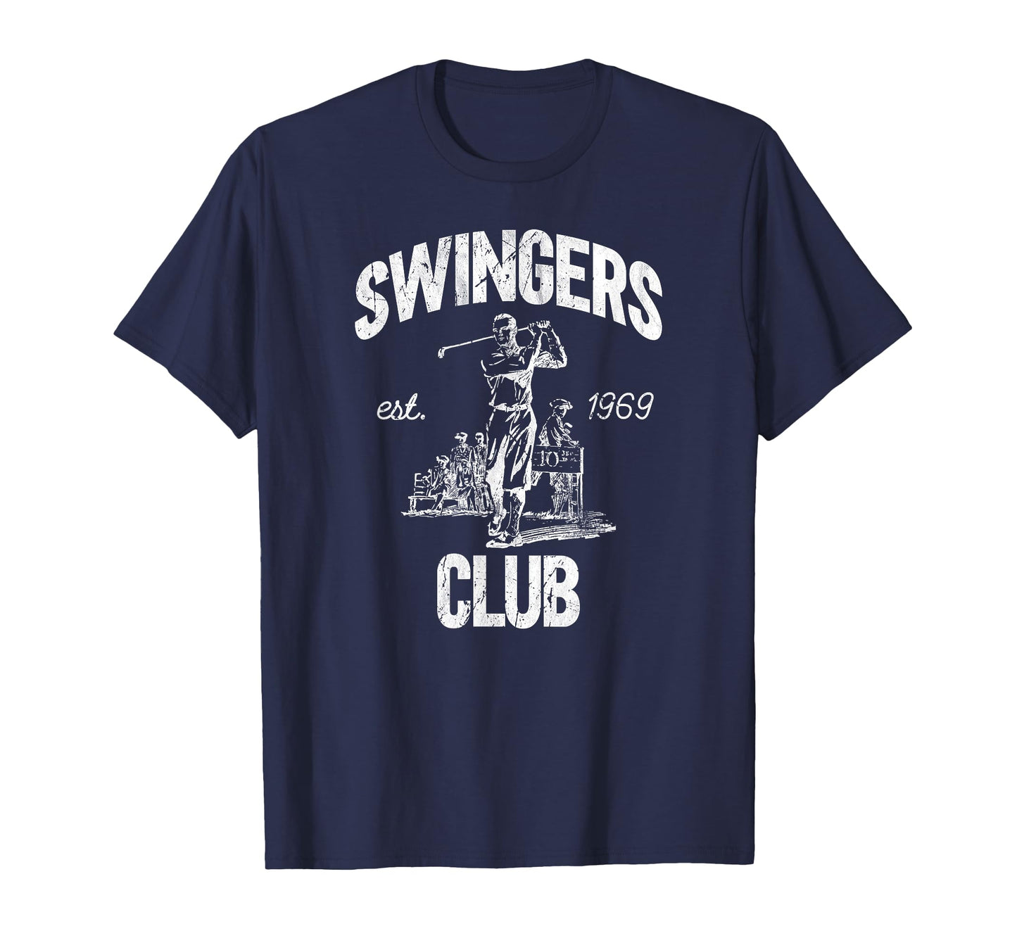 Swingers Club golf clubs funny golf Sarcastic Golfing men T-Shirt