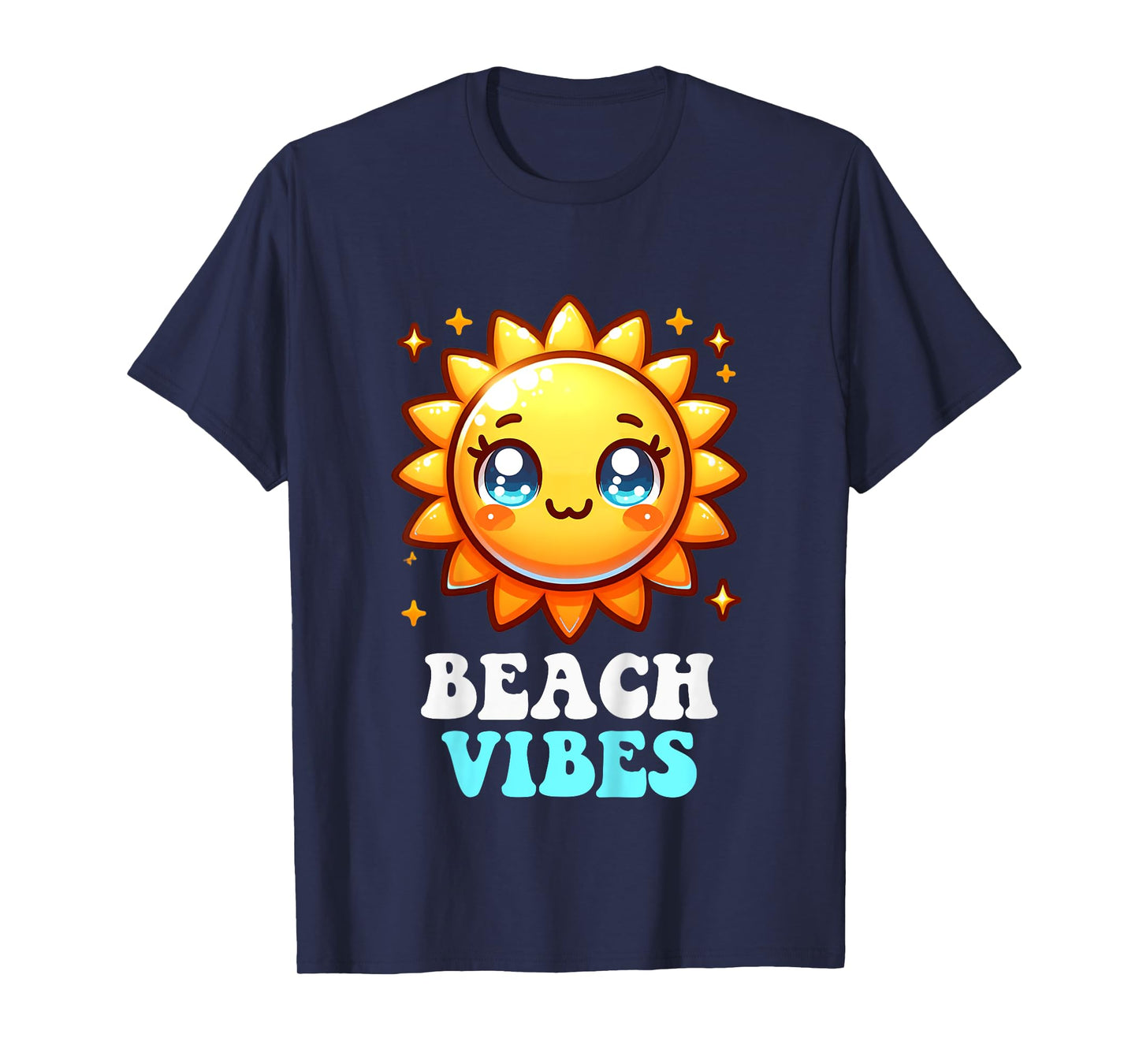 Beach Vibes Cute Kawaii Sun Sunshine Summer Toddler Girls T-Shirt