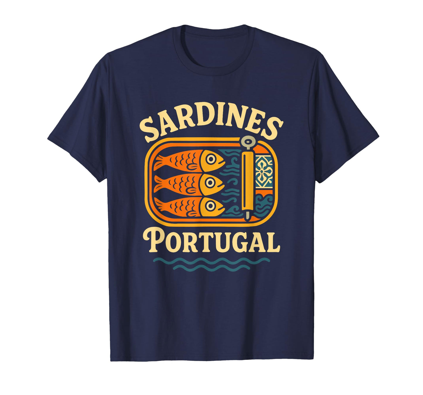 Sardines Tinned Fish Retro Vintage Tin Fish T-Shirt
