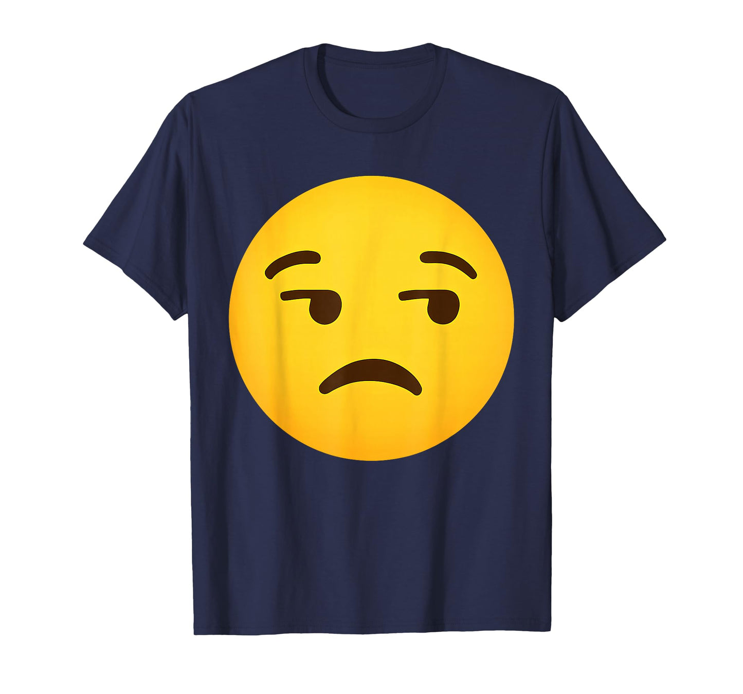 Funny Emoticon Unamused Face Dissatisfied Side-Eye Meh T-Shirt
