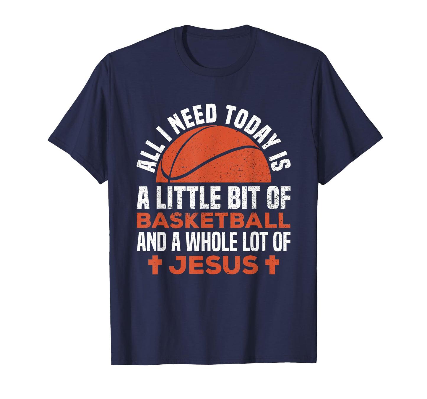Basketball and Jesus Religious Christian T-Shirt