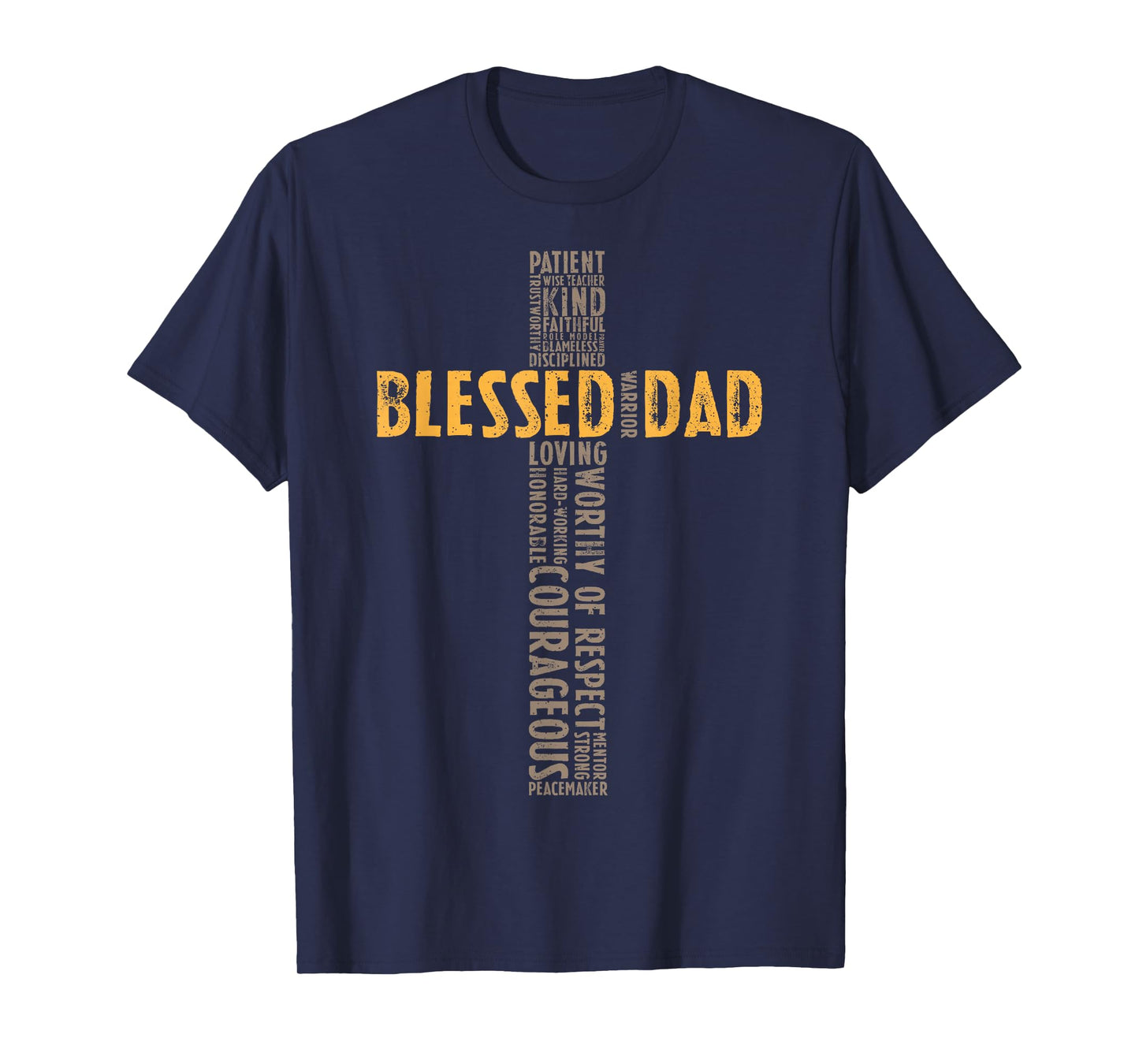 Father's Day Dad Husband Blessed Dad Christian T-Shirt