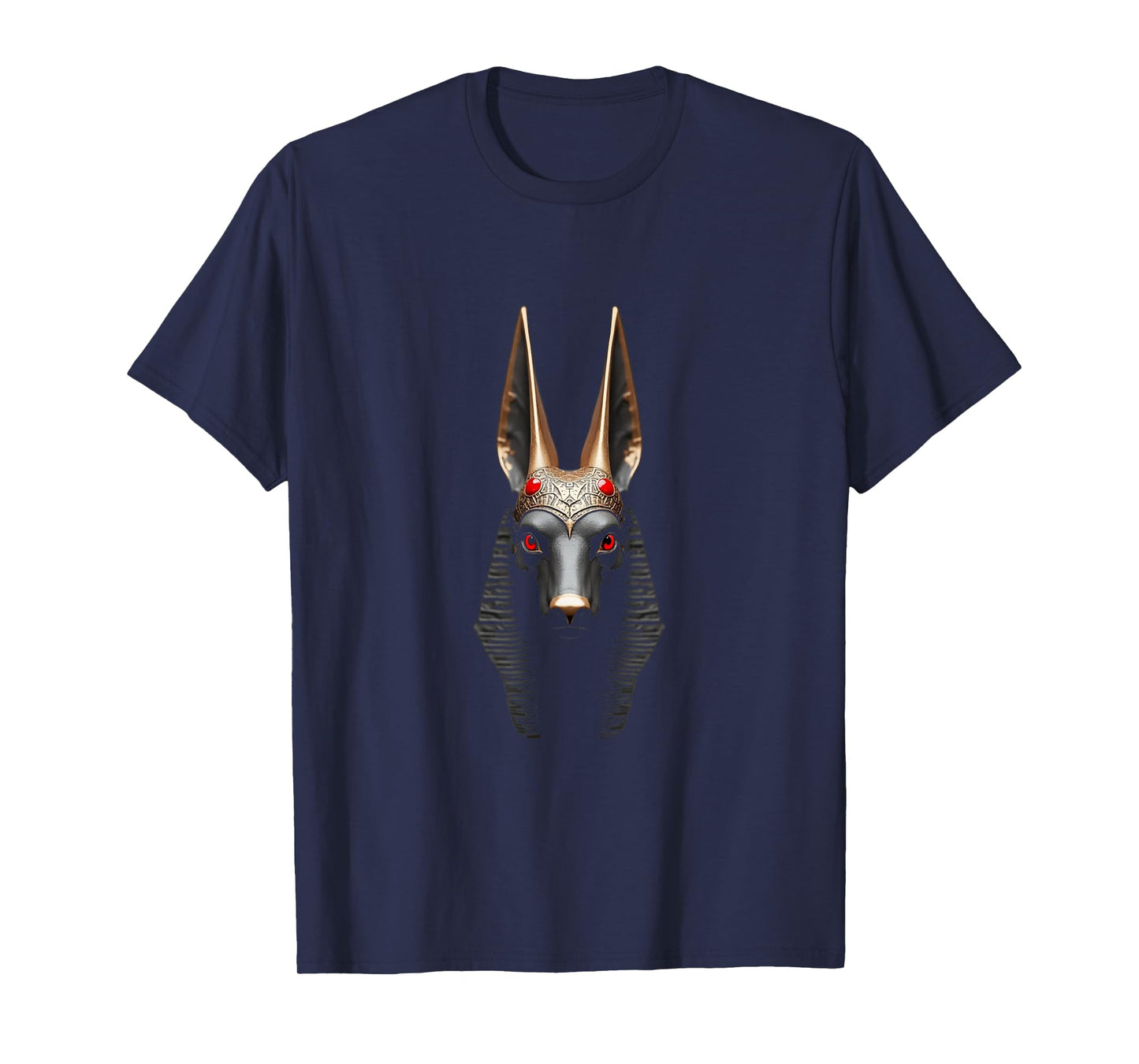 Anubis Head Ancient Egyptian God Art T-Shirt