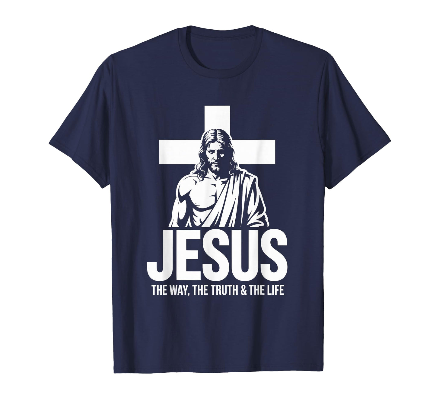 Jesus Standing Cross Christian Streetwear T-Shirt