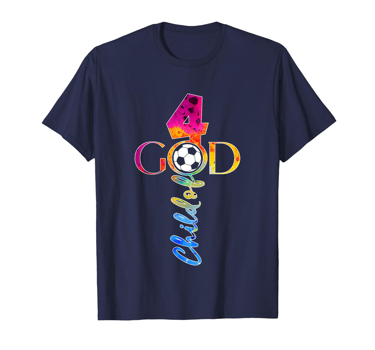 JESUS 4 YEARS CHILD OF GOD SOCCER 4TH BIRTHDAY T-Shirt