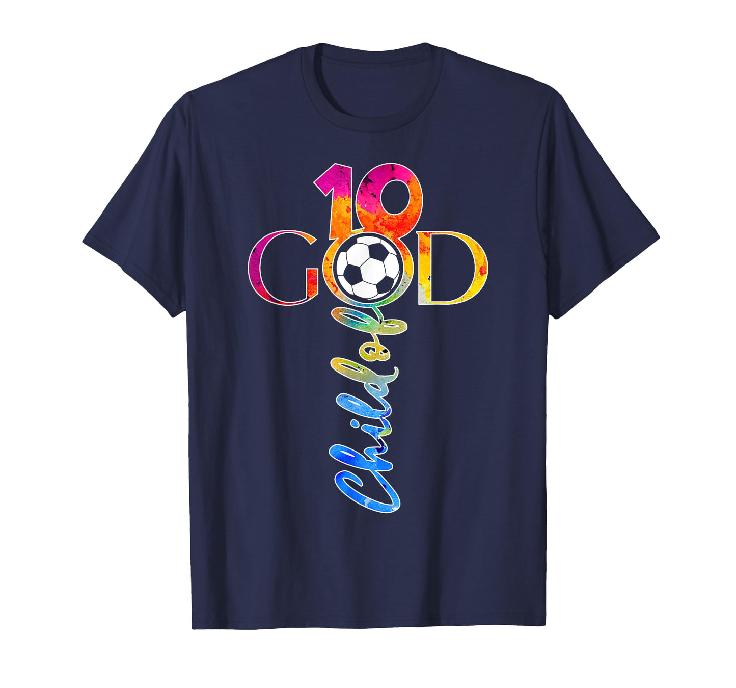 JESUS 10 YEARS CHILD OF GOD SOCCER 10TH BIRTHDAY T-Shirt